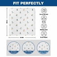 thumbnail image 6 of Skiing Players Chair Covers Set of 1 Modern Abstract Cartoon Skiers Winter Skiing Sports Chair Back Covers Stretch Removable Washable Slipcovers Protector for Dining Room Kitchen Party Decor, 6 of 9