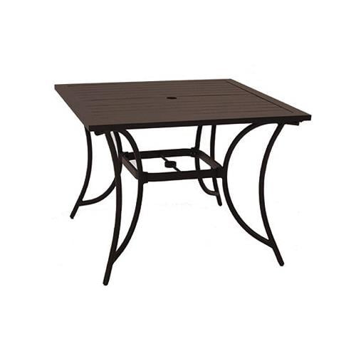 Patio Master Corp Bellevue Patio Collection Dining Table Aluminum 40 In Sq Alh31312k01 Walmart Com Walmart Com