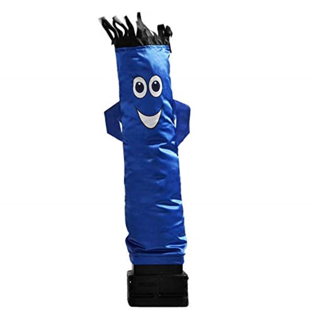 lookourway mini air dancers inflatable tube man set desktop size, blue