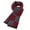 Wine, variant on Alkepwun Men's Fall Winter Classic Wool Scarf Warm Thickened Checked Lightweight Knitted Striped Scarves