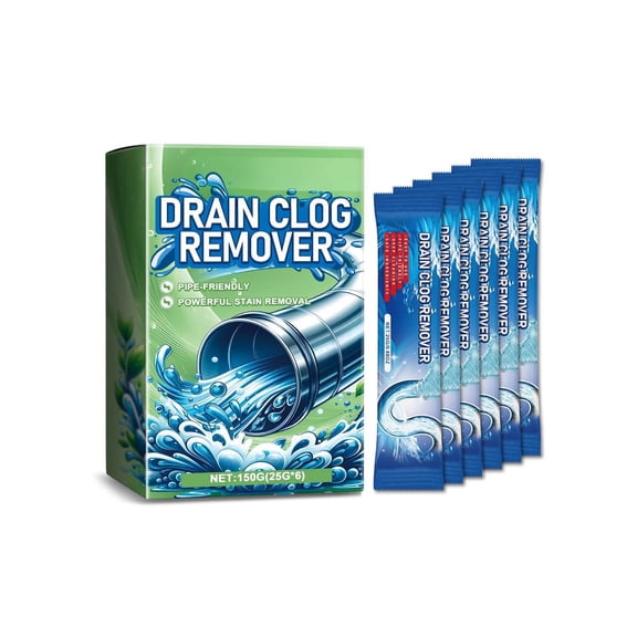 Pipe Maintenance Cleaning Powder Powerful Dissolving Unclogging And Descaling Powder 6 Pack For Drainage Pipe Cleaning