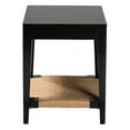 thumbnail image 4 of Baxton Studio Freya Modern Bohemian Black Finished Bayur Wood End Table, 4 of 6