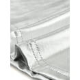 thumbnail image 5 of INSPIRE CHIC Strapless Top for Women's Shiny Metallic Party Clubwear Peplum Blouse XS Silver, 5 of 5