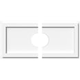 thumbnail image 1 of Ekena Millwork CMP22X11RE2-04000 4 in. ID x 7.5 in. Rectangle Architectural Grade PVC Contemporary Ceiling Medallion - 2 Piece, 1 of 1