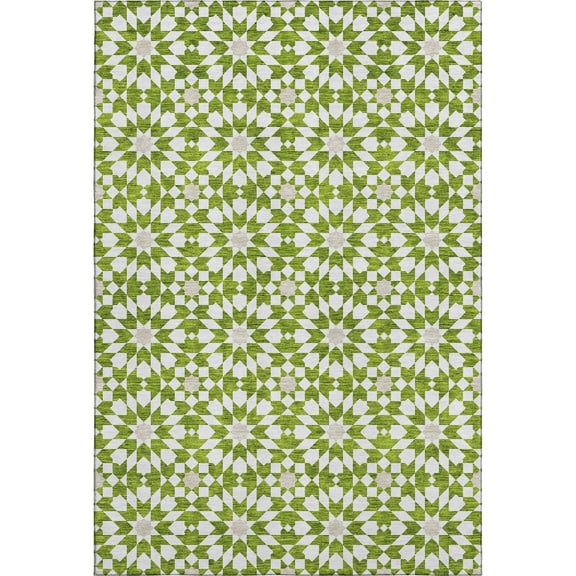 Dalyn Rugs Premium Machine Washable Mayfield AMF734 Lime 5' x 7'6" Rug