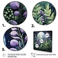 thumbnail image 3 of Designart "Purple Ferns Plant delicate Whispers II" Floral Floater Framed Canvas Print, 3 of 7