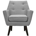 thumbnail image 3 of Modway Fauteuil Moderne en Tissu Polyester Gris Clair, 3 of 5