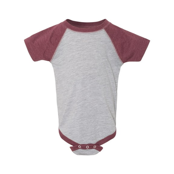 Rabbit Skins Baby Boy's Infant Baseball Fine Jersey Bodysuit, Style 4430