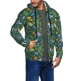 thumbnail image 2 of Kdxio Forest Flora And Fauna Print Men Hoodies Casual Hoodies for Men with Zip Pockets Full Zip Long Sleeve Sweatshirt Sports Hooded Jacket-X-Large, 2 of 5