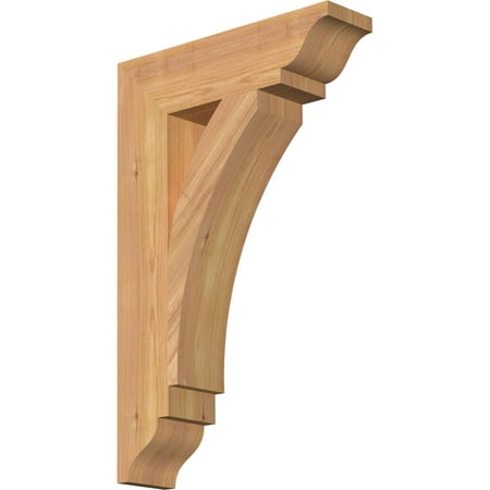 

Ekena Millwork 3 1/2 W x 14 D x 22 H Thorton Traditional Smooth Bracket Western Red Cedar