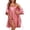 Gray Purple, variant on Women's Silk Robe Set V Neck 2 Piece Satin Bathrobes 3/4 Sleeves Bridal Sleepwear Sexy Cami Nightgown