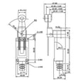 thumbnail image 4 of Heschen Interrupteur de Limite, HS-8108, Levier de Rouleau Réglable, 10A 250VAC, SPDT Momentané, pour CNC Mill Plasma, IP65, 4 of 4