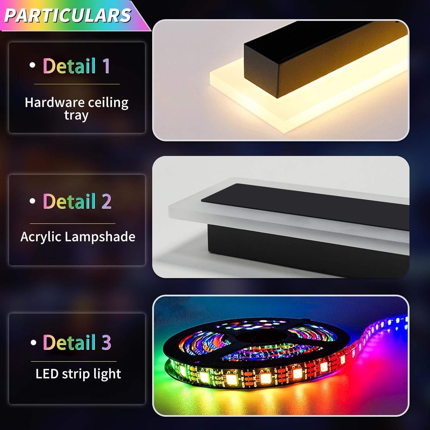 59inch Outdoor Long Wall Light 10 Colour Dimmable RGB Wall Mount Lighting Sconce IP65 Waterproof Simple Acrylic Exterior Wall Lights Fixtures