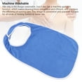 thumbnail image 3 of Adult Bib, Soft Adjustable Terry Bib Clothing Protector  for Nursing Homes Blue,Gray, 3 of 7