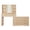 Natural Wood, variant on ELYKEN Makeup Vanity Desk with LED Mirror, 8 Drawers, 78"W, White