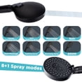 thumbnail image 3 of VXV Filtered Shower Head, 9 Modes High Pressure Shower Head with Handheld, with 71" Shower Hose & Adjustable Bracket Filter Shower Head, Remove Chlorine & Hard Water, Matte Black, 3 of 9