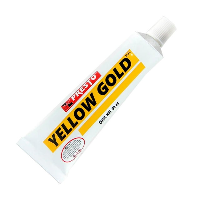 Pegamento Cpvc Amarillo Yellow Gold Presto - P/agua Caliente - Tubo 60 Ml PRESTO YELLOW GOLD