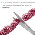 thumbnail image 4 of Lace Trim, 10 Yards 1.18 Inch Vintage Lace Ribbons for DIY Sewing Craft Gift Package Decoration Wedding Headbands Wine Red, 4 of 7