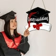 thumbnail image 6 of pdqouc 2024 Graduation Sign Wood Door Hanging Congratulations Doctor Hat Home Yard Porch Hanging Decoration Sign with Rope 2024 Grad Party Supplies Black, 6 of 8