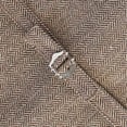 thumbnail image 5 of Gioberti Men's 6 Button Slim Fit Formal Herringbone Tweed Vest, 5 of 5