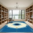 thumbnail image 2 of ODIKA 2'x3' Machine Washable Non-Slip Area Rug, Abstract Navy Blue High Traffic Rug with Pad, Blue, 1053030, 2 of 8
