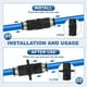 thumbnail image 4 of Válvula de bola de accesorios de conexión rápida Uxcell de 8 mm, 6 piezas, válvula de control de flujo de aire de 0-60 grados, 4 of 6