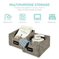 thumbnail image 6 of Best Choice Products Set of 2 16in Woven Water Hyacinth Pantry Baskets w/ Chalkboard Label, Chalk Marker - Gray, 6 of 7
