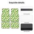 thumbnail image 5 of Cauagu Green Kiwi Pattern Car Floor Mat Set of 4,Car Carpet Mats Car Mats with Anti-Slip Backing & Driver Heel Pad Universal Fit for Cars/Trucks/SUV/Vans, 5 of 6