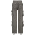 thumbnail image 2 of Pantalones de campana Jean para mujer Gibobby retro de cintura alta gris L, 2 of 5