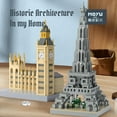 thumbnail image 2 of 959PCS Eiffel Tower World Famous Building Miniature Diamond Building Block Set DIY Street View Home Furnishing Collection Model, 2 of 7
