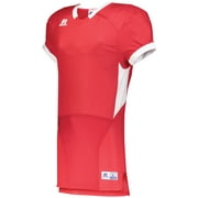 RUSSELL COLOR BLOCK GAME JERSEY, 3XL, TRUE RED/WHITE