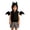 A17 Black, variant on Yuncity Toddler Kids Halloween Outfit Sleeveless Zip Hooded Vest Drawstring Shorts Fall Casual Dress Up 2 Pieces Set Size 6-12 Months
