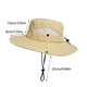 thumbnail image 3 of Gorro de visera de protección solar unisex | Sombrero de sol de pesca, senderismo, viaje de poliéster transpirable | Ajustable Plegable Wide Brim | Protección UV para exteriores | Caqui, Azul, 3 of 6