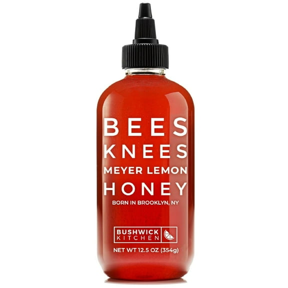 Bushwick Kitchen Bees Knees Meyer Lemon Honey, 12.5 oz, Pure Honey with Citrus, Gluten Free