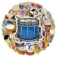 thumbnail image 4 of 50 Pcs Musical Instrument Stickers for Water Bottles Laptop Phone Computer Guitar Skateboard Music Lovers Waterproof Aesthetic Decals for Kids Teens Adults, 4 of 7