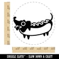 thumbnail image 2 of Dachshund Wiener Dog Hotdog Self-Inking Rubber Stamp Ink Stamper - Red Ink - Large 1-1/2 Inch, 2 of 7