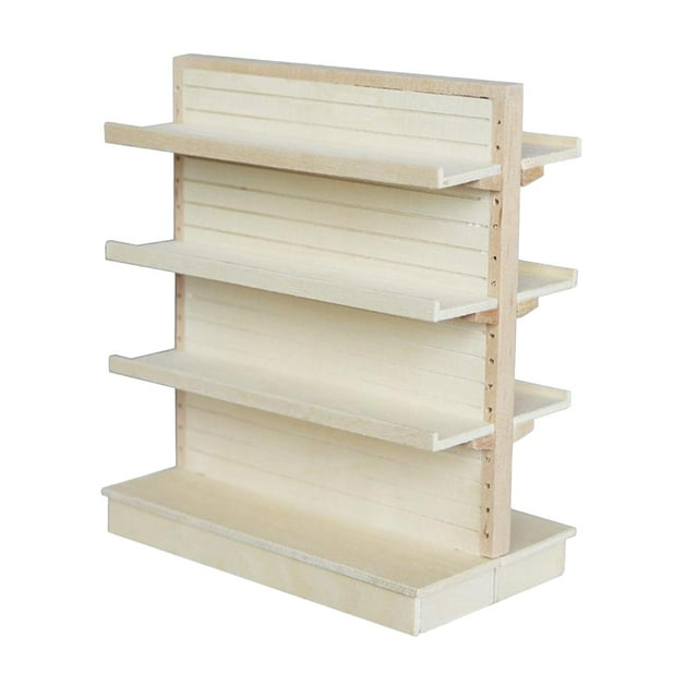 Muebles de de 1/12 Mini estantería de productos Modelo para accesorios de decoración de Sunnimix Estante de casa de muñecas