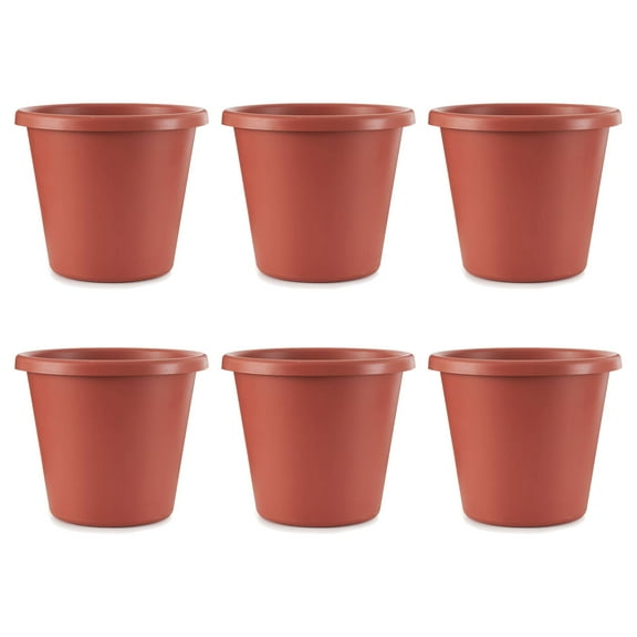 The HC Companies 20" Classic Flower Pot Planter, Terra Cotta (6 Pack)