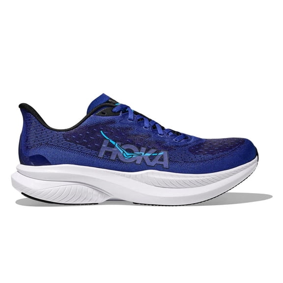 Hoka Men's Mach 6 Running Shoes, Black/Night Sky, US 11 Medium