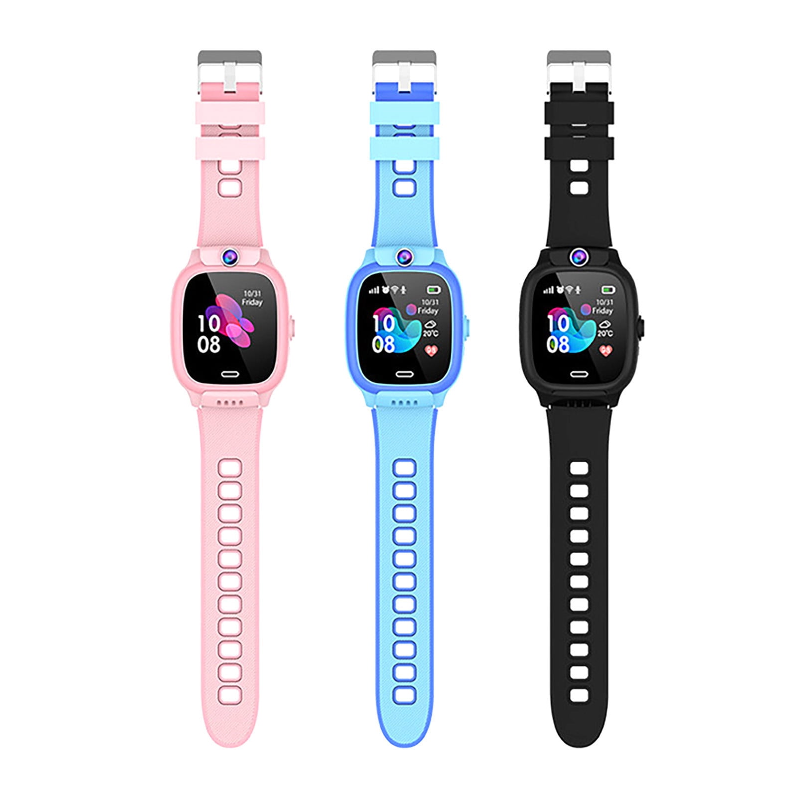 Smart Watch with WiFi GPS Tracker HD Camera Voice Chat Waterproof Learning Games Long Standby 680mAh Battery for Students 1.44 Inch Screen LBS Positioning Parent-Child Communication Safety Phone Watch