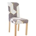 thumbnail image 1 of Protector de asiento lavable a máquina de calidad hotelera para comedores elegantes Funda impermeable para silla de comedor, 1 of 8