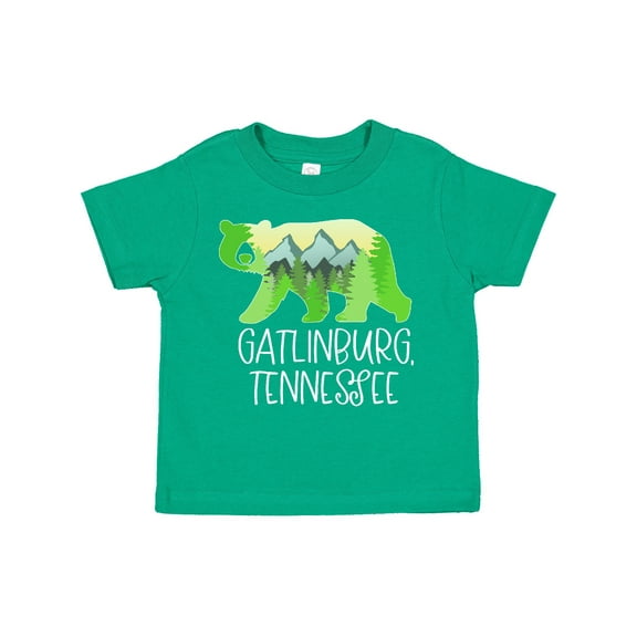 Inktastic Gatlinburg, Tennessee- Mountains and Bear Shape Boys or Girls Toddler T-Shirt