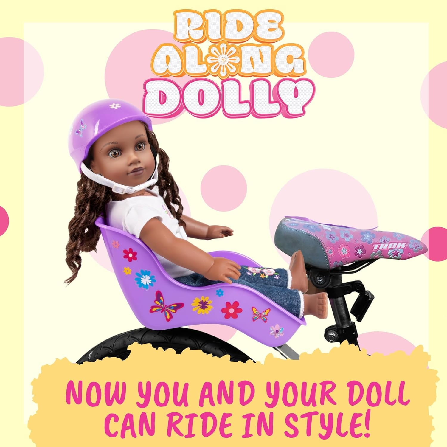 american girl doll bike helmet Helmet American Girl Doll Bike Seat Ride Along Dolly Doll Bike Seat Helmet  Accessory For 18
