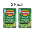 thumbnail image 3 of (4 pack) ( 2 Pack ) Del Monte Petite Cut Green Beans, Canned Vegetables, 14.5 oz, 3 of 6