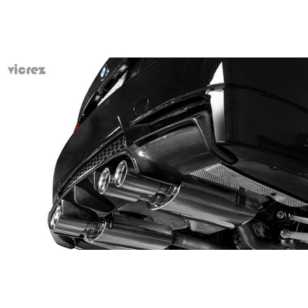 Vicrez BMW M3 E92 E93 2007-2013 VZ Style Carbon Fiber Rear Diffuser - (Best E92 M3 Exhaust)