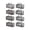 Clear-8 Pack, variant on Black 4 Pack Extra Large Heavy Duty Moving Storage Totes