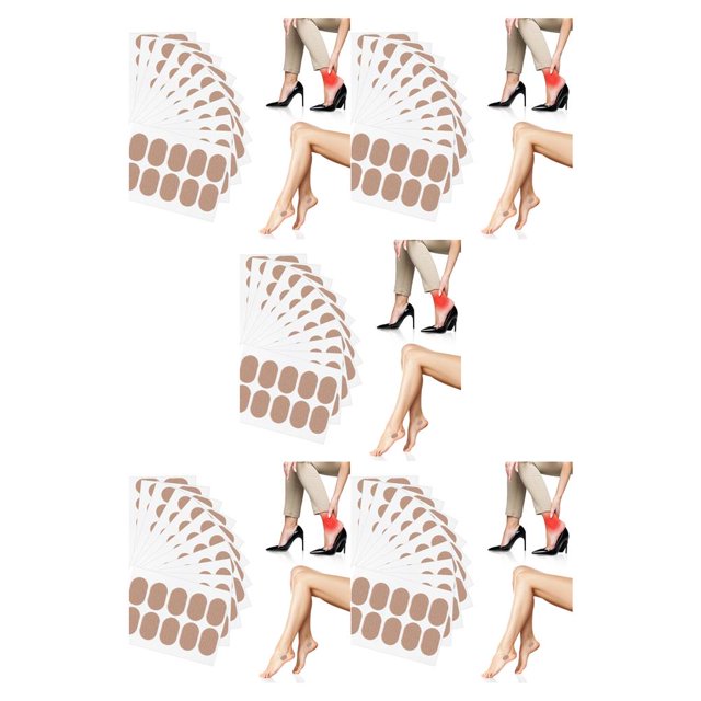 Soidarity 120 Uds Protector de talón Gel antiabrasivo plantillas impermeables parches deportes al aire libre pegatinas invisibles Set mujeres Type2