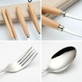 thumbnail image 6 of Raindrops Multi Color 3pcs Stainless Steel Cutlery Set for Eating with Portable Case Ideal for Picnic Travel and Office, 6 of 8