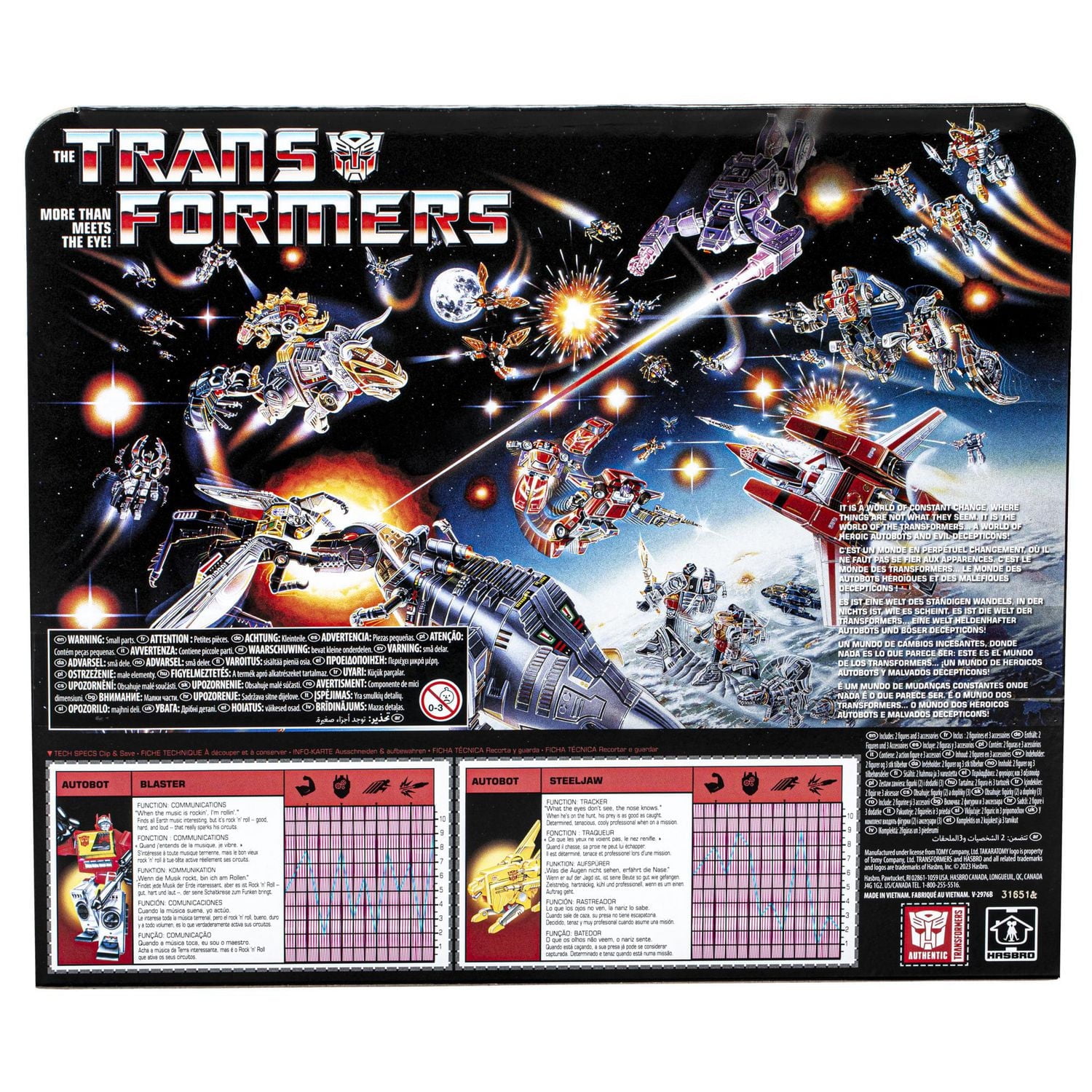 Transformers Retro 40th Anniversary Autobot Blaster & Steeljaw