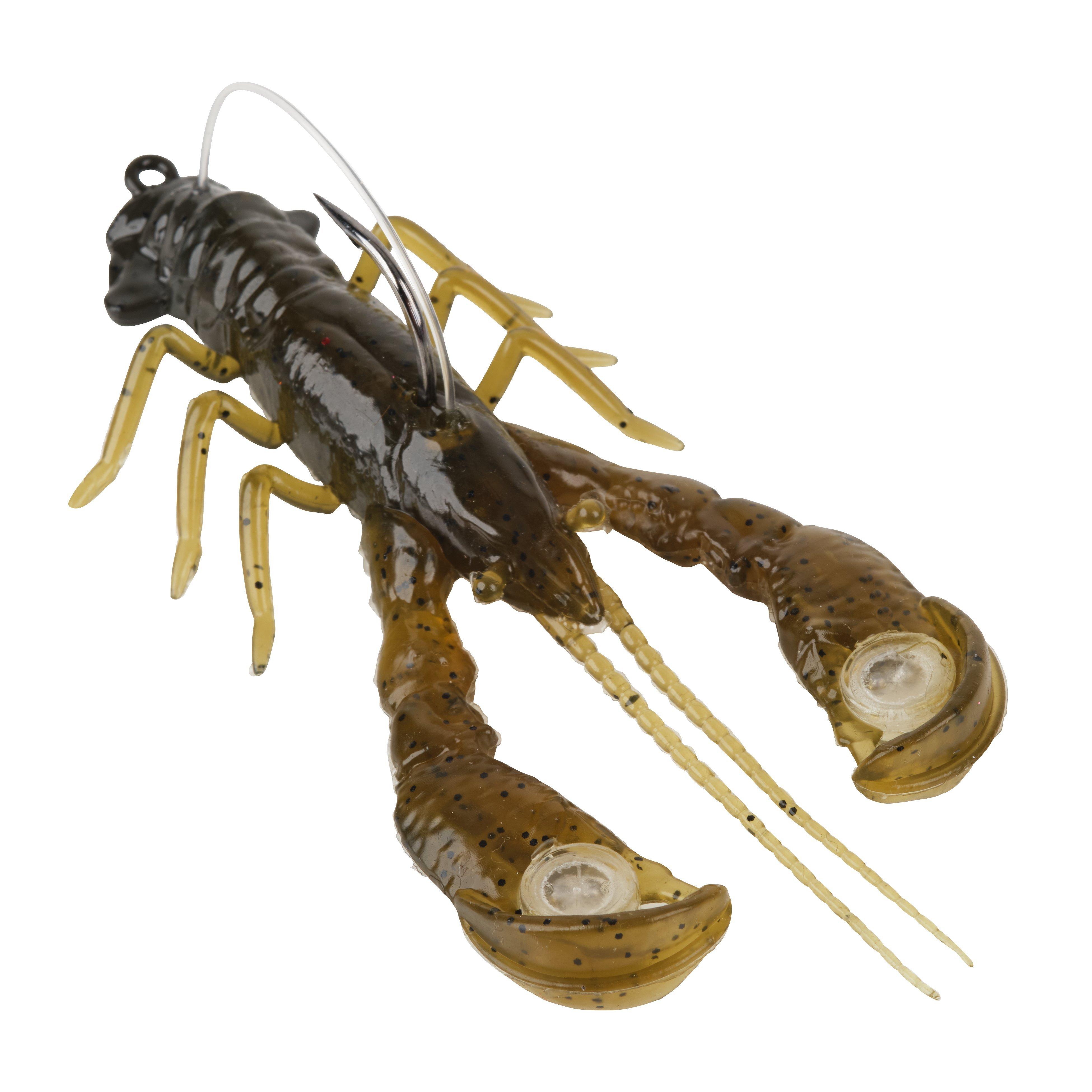 Berkley PowerBait® Clatter Craw, 3.5 in, Green Pumpkin